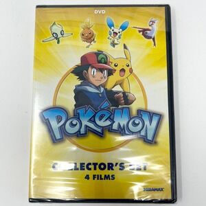 Pokemon Collector's Set 4 Films DVD Heroes 4Ever Destiny Deoxys Jirachi Miramax